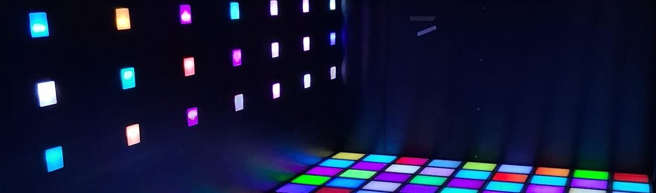 Optional Pixelino wall system, illuminated buttons